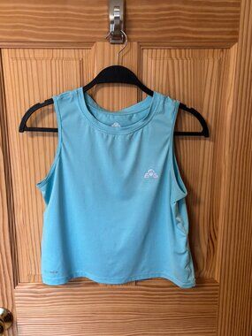 Eastern Mountain Sports EMS Women's Blue TechWick Crop Top XS New Condition
